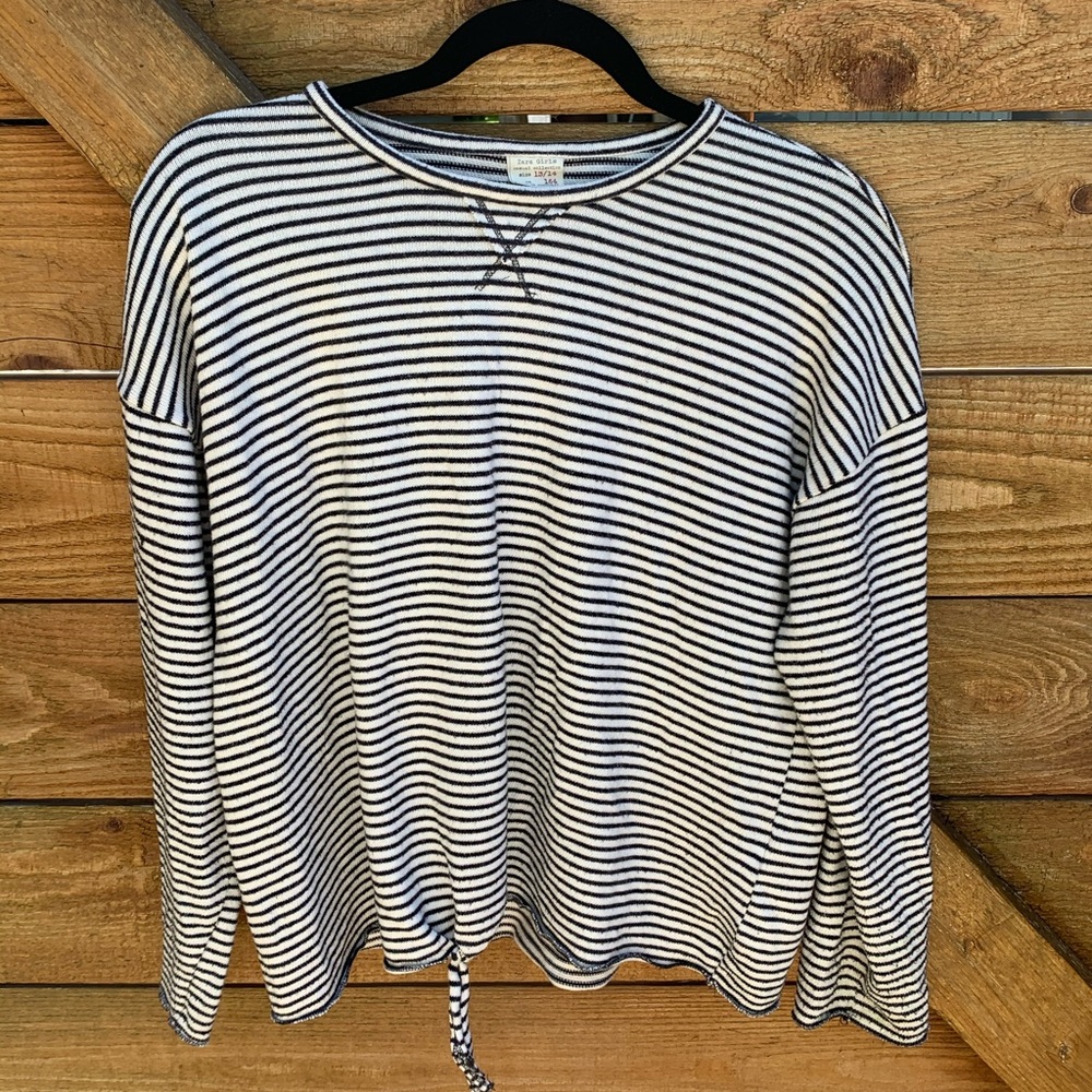 Zara soft striped pullover sweater